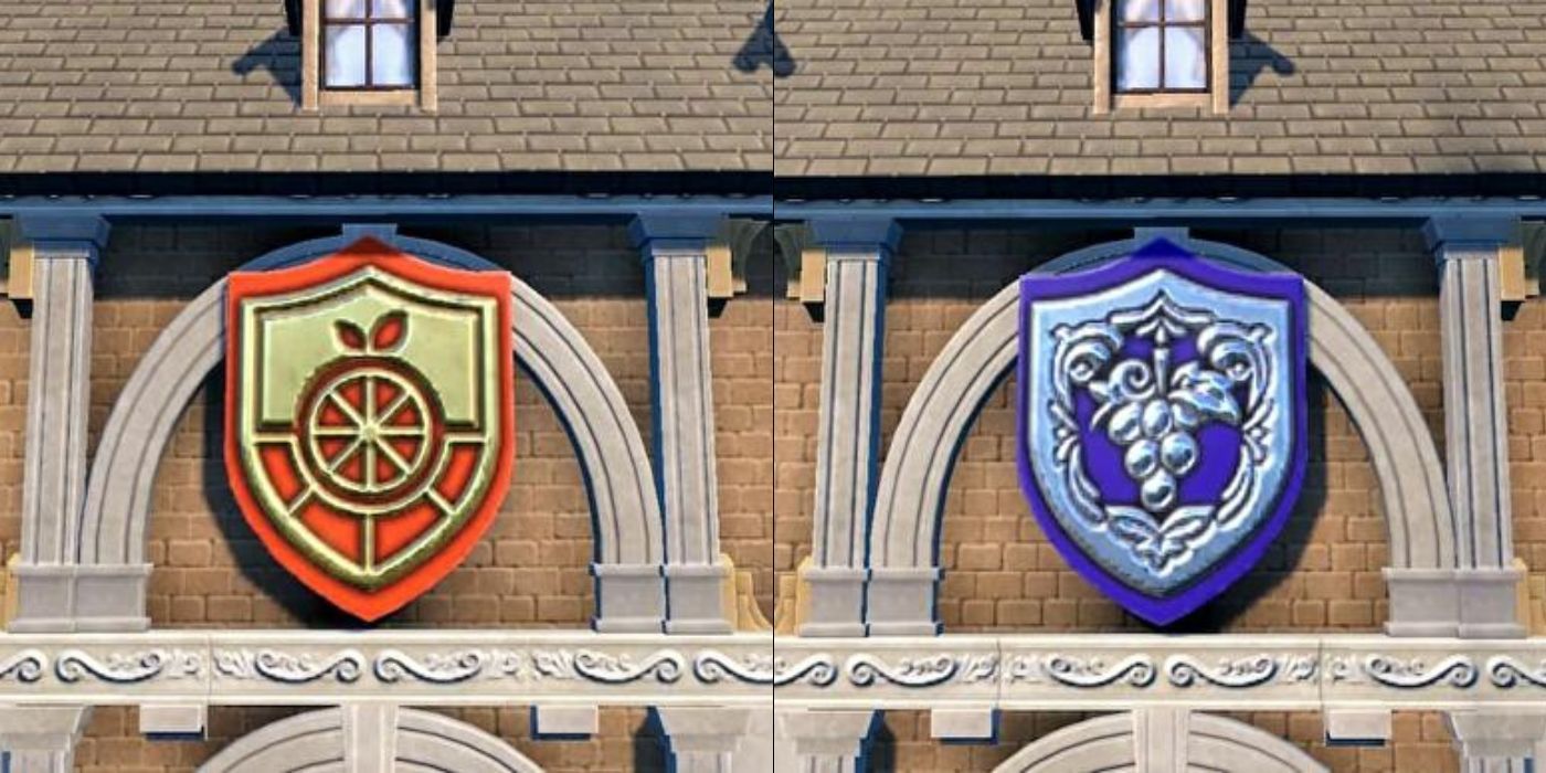 Verschillende Pokemon Scarlet en Violet School-emblemen